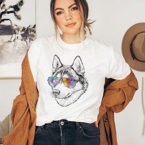 Wolf in Sunglasses Tee, Vintage Style Tshirt - NWT!!!